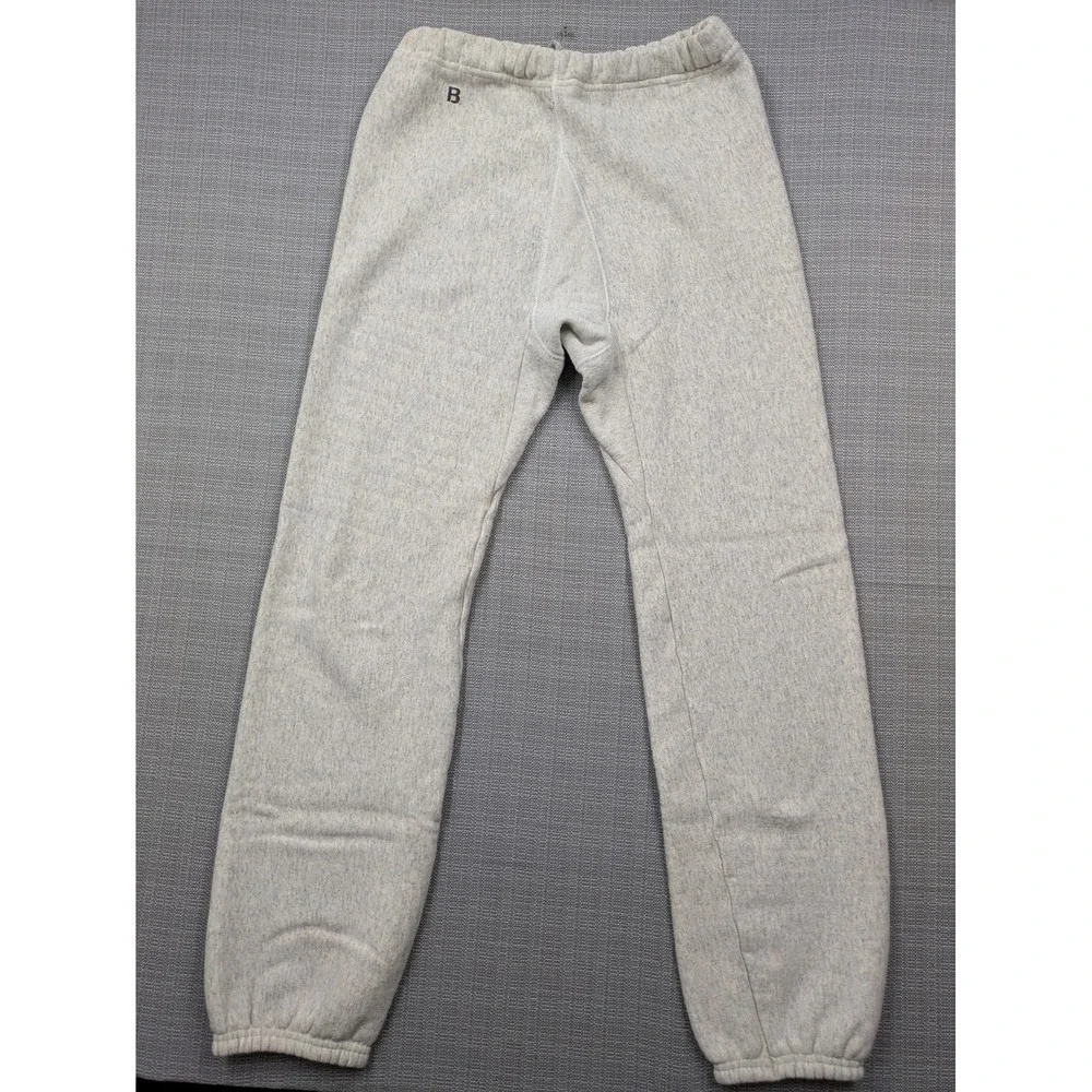 Bike Sweatpants Mens Large Gray Fleece Jogger USA Made Elastic Waist Tapered